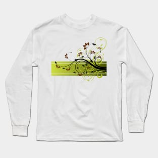 Abstract Floral Design 2 Long Sleeve T-Shirt